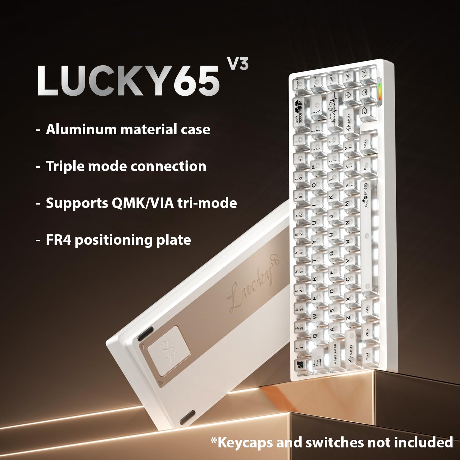 Amazon.com: Glacier Weikav Lucky65 V3, 65% Mechanical Keyboard Kit